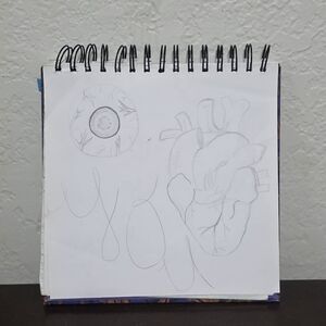 Eye & Heart – Original Anatomical Symbolism Sketch